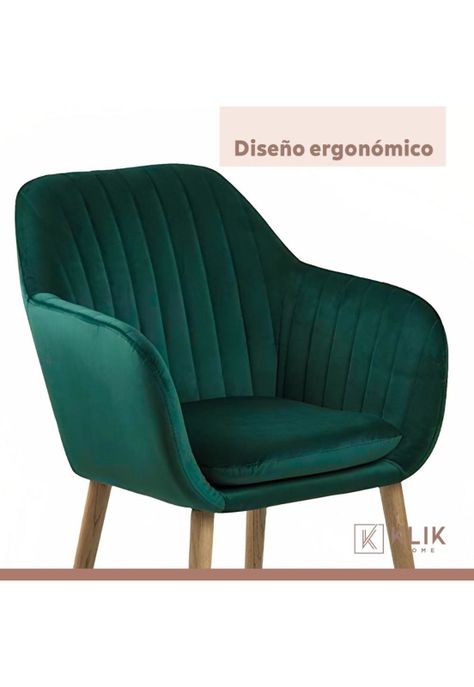 Pack de 2 Butacas Sitiales Poltrona Diamante Terciopelo - Verde-6