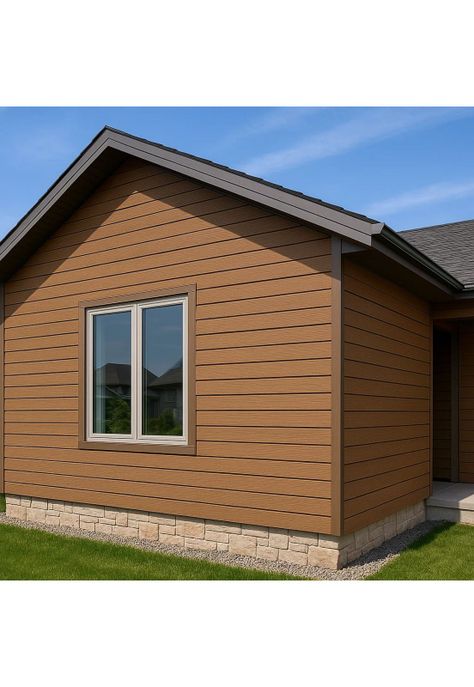 Pack de 5 Revestimientos Siding WPC exterior Color Gris Oscuro-1