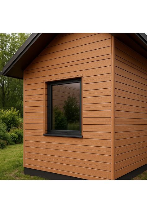 Pack de 5 Revestimientos Siding WPC exterior Color Gris Oscuro-2