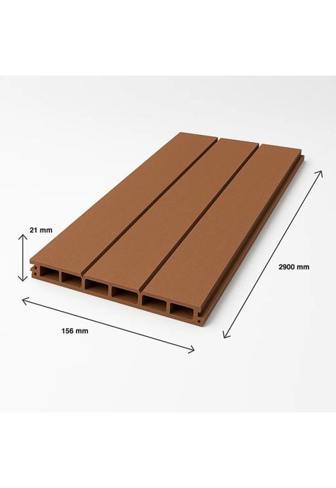 Pack de 5 Revestimientos Siding WPC exterior Color Gris Oscuro-3