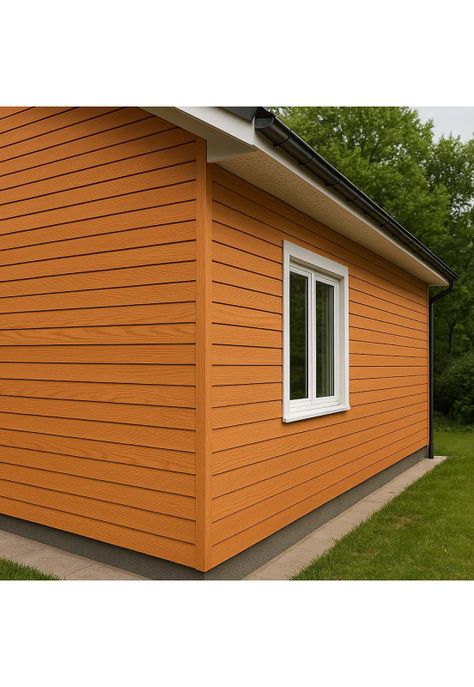 Pack de 5 Revestimientos Siding Plano WPC exterior Color Madera-1