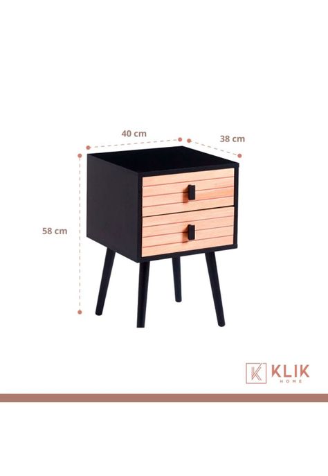 Pack de 2 Veladores Amber Black-3