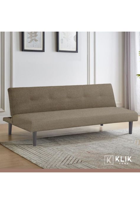 Futón Sofá Cama 2 cuerpos Sofía - Lino Beige-1