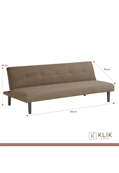 Futón Sofá Cama 2 cuerpos Sofía - Lino Beige-2
