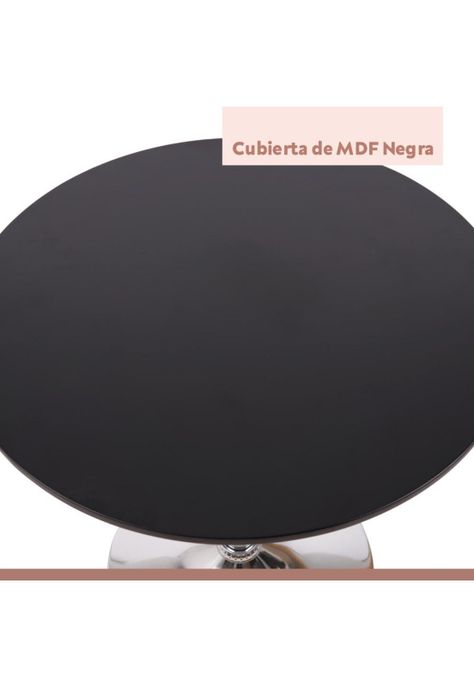 Mesa de centro alta ajustable - Negra-4