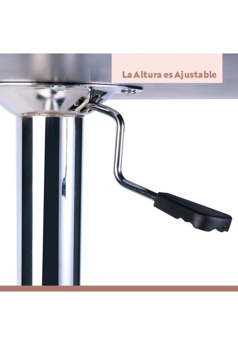 Mesa de centro alta ajustable - Negra-6