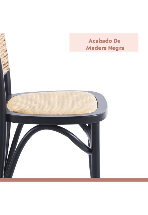 Pack de 2 Sillas de Comedor Hoffman o Lombardia Madera Ratta-4