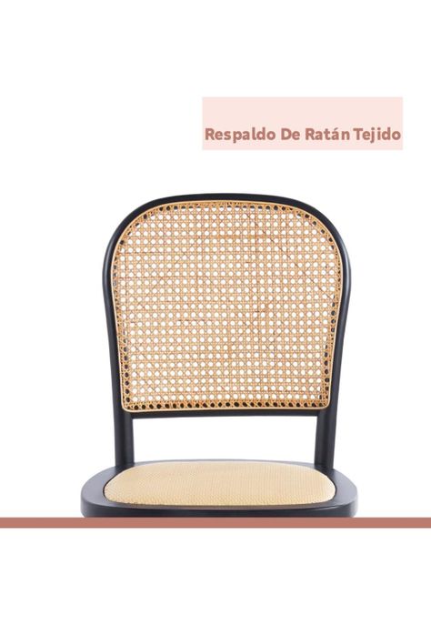 Pack de 2 Sillas de Comedor Hoffman o Lombardia Madera Ratta-5