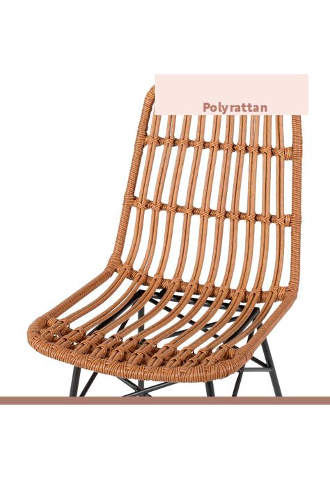 Pack de 4 Sillas de Comedor Terraza Rattan Grecia Color Madera-5