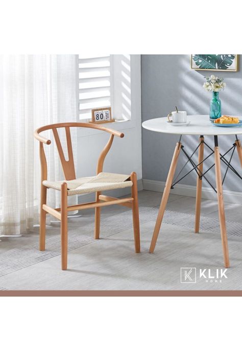 Pack 2 Sillas Wishbone Madera - Natural-1
