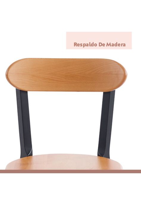 Silla Fresno de Madera - Negra-6