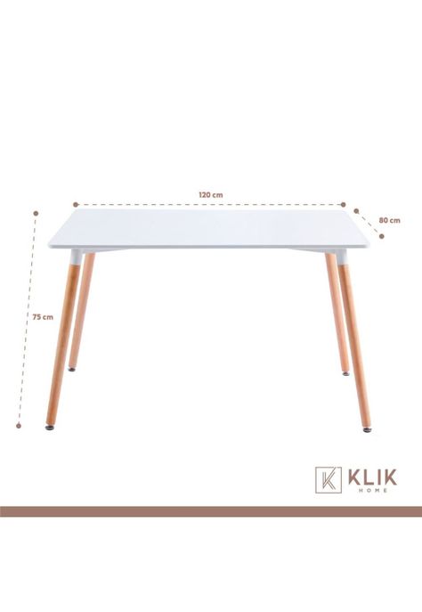 Comedor Rectangular Blanca 120x80cms + 6 Silla Crossback Danubio Menta-5