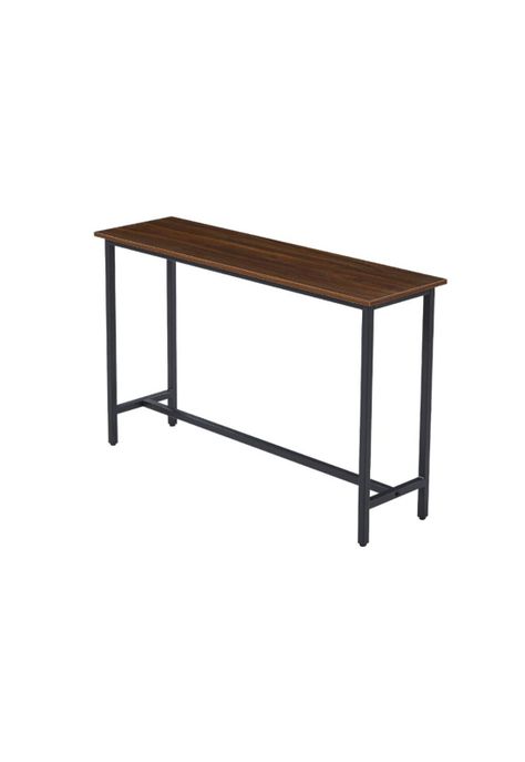 Mesa de Arrimo o Bar Alta Rustik - Madera Oscura Walnut-0