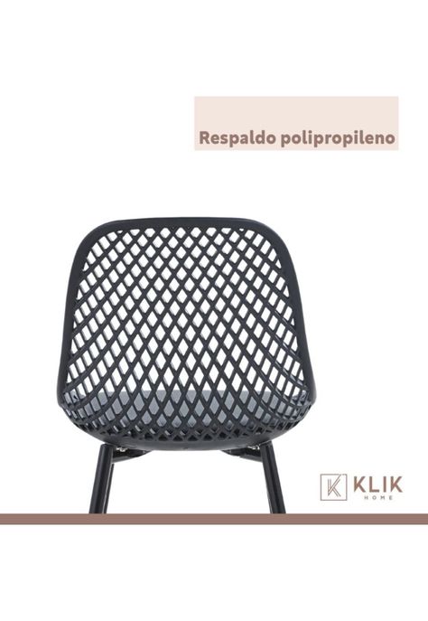 Pack de 4 Sillas Europa Acolchadas - Negras-4