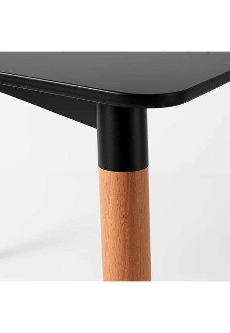 Mesa Cuadrada de Comedor Eames 80x80cm - Negra-5