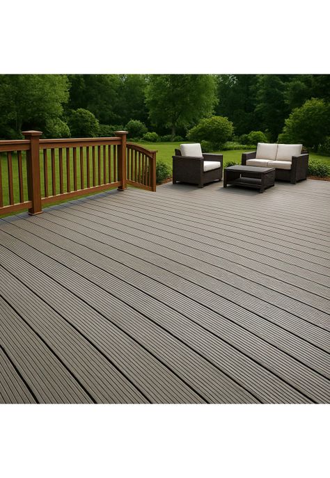 Pack de 5 deck exterior WPC madera clara-1