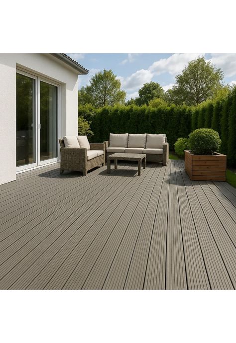 Pack de 5 deck exterior WPC madera clara-2
