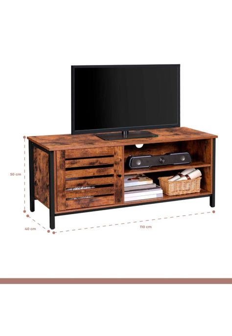 Rack de TV Rustik Madera Oscura Walnut-3