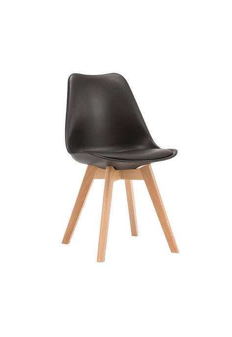 Silla Tulip Acolchada - Negra-0