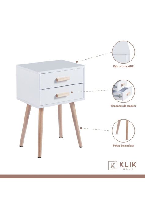 Velador Eames Doble Blanco-2