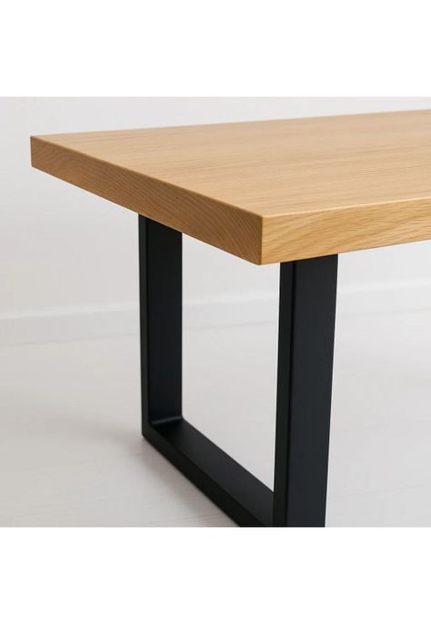 Mesa de Comedor Estilo Industrial 140x90 - Madera Clara-5