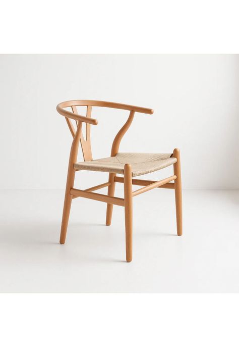 Silla Wishbone Madera y Hilo de cuerda - Natural-0