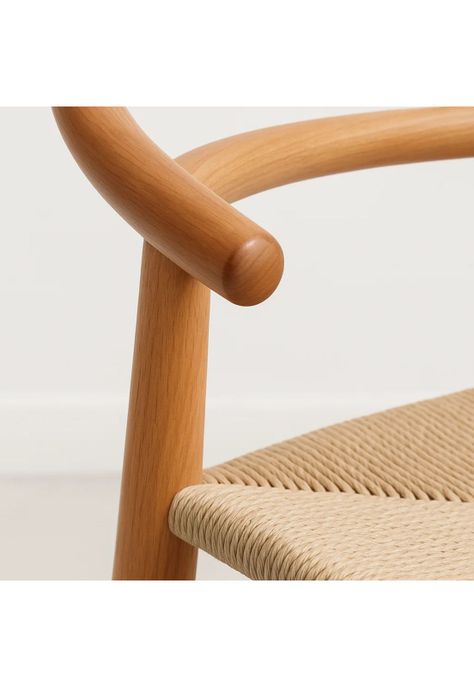 Silla Wishbone Madera y Hilo de cuerda - Natural-5