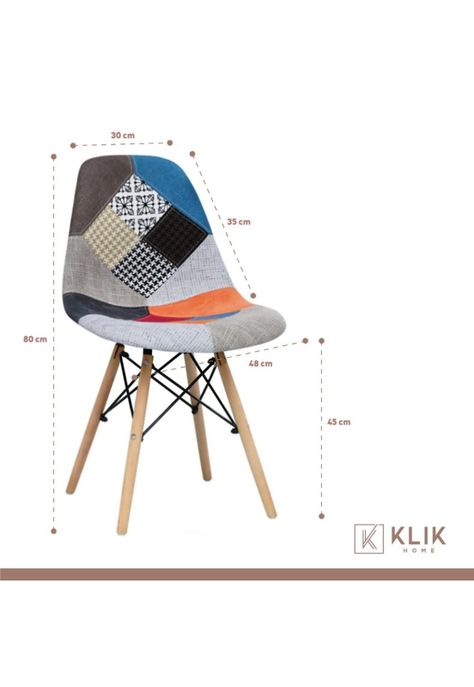 Comedor Mesa Cuadrada Blanca + 4 Sillas Patchwork Tradiciona-6