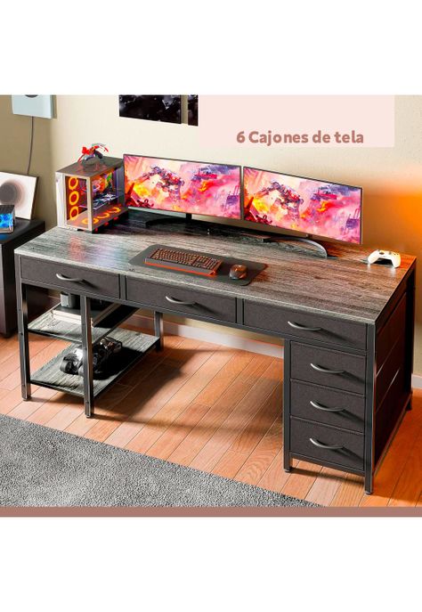 Escritorio Ejecutivo Seis Cajones 140cm-5