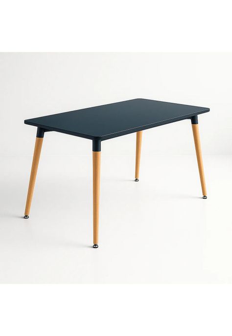 Mesa de Comedor 120x80 Rectangular - Negra-0