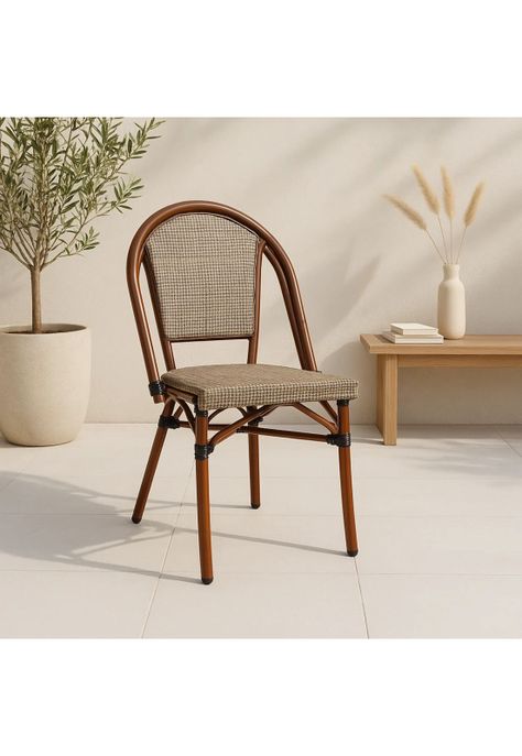 Silla Bistro Parisina Textileno - Beige-1