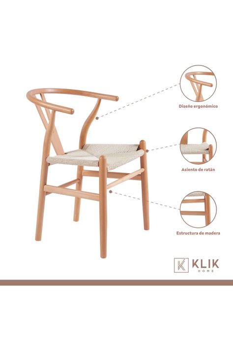 Comedor Mesa redonda de vidrio Cross 120cm + 5 Sillas Wishbone Madera-2
