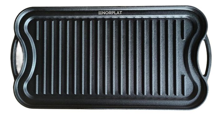 Plancha Hierro Fundido Churrasquera 2 En 1 50x25cm - Norplat-3