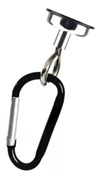 Ganchos Magnéticos Para 40 Kg Con Imán Neodimio Y Mosquetón - Norplat-0
