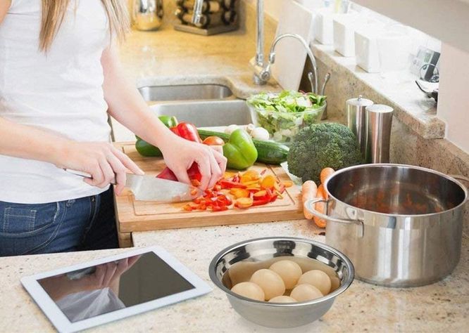 Bowl Acero Inoxidable 22cm Reposteria Cocina 2500ml Norplat-1