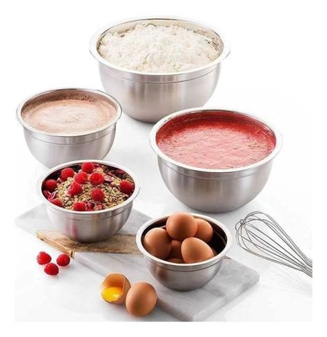 Bowl Acero Inoxidable 22cm Reposteria Cocina 2500ml Norplat-4