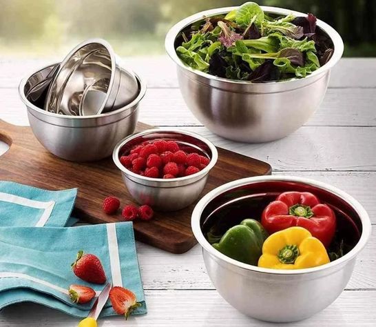 Bowl Acero Inoxidable 22cm Reposteria Cocina 2500ml Norplat-5
