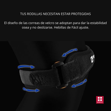 Pack 2 Menisqueras Neoprene Soporte Rotuliano Ajustable - Norplat-5