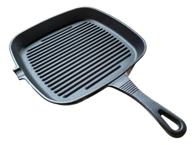 Sartén Bifera Churrasquera Grill Hierro Fundido 24cm Norplat-1