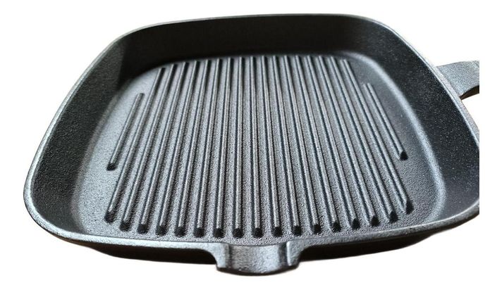 Sartén Bifera Churrasquera Grill Hierro Fundido 24cm Norplat-4