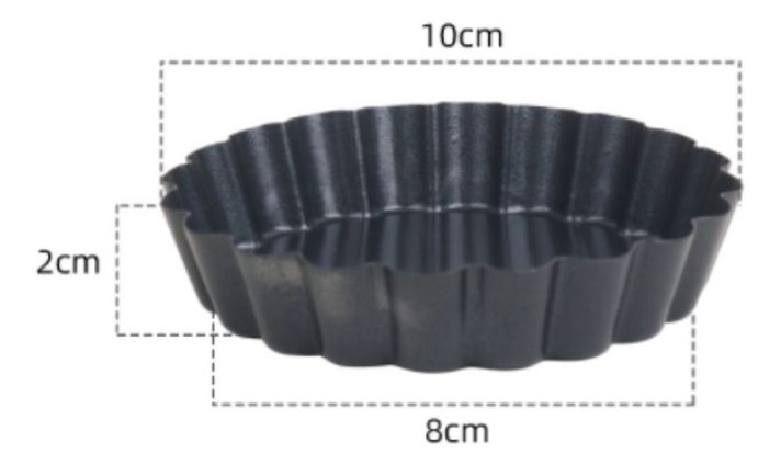 Pack 12 Moldes Tartaleta Desmontable Tarta Individual 10,5cm - Norplat-2