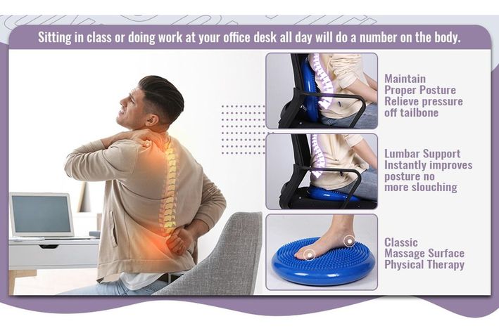 Disco De Balance Y Equilibrio Mini Bosu Erizo Yoga - Norplat-7