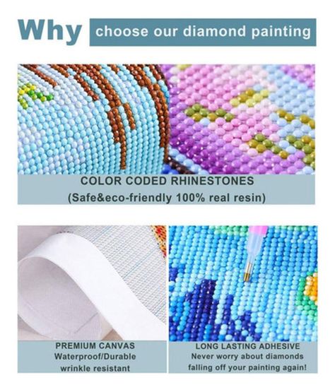 Kit Pintura Diamante 5d 40x30cm Bordado Diseños - Norplat-6