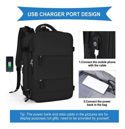 Mochila Notebook Viaje Ligera Vuelo Cabina Mano - Norplat-3