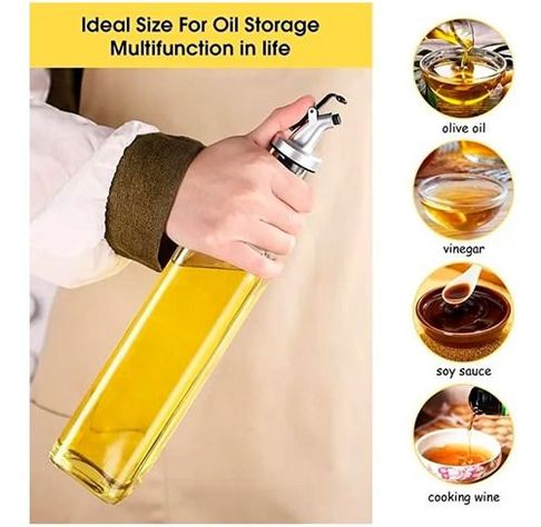 2 Botellas Vidrio 500ml Dispensador Aceitero Vinagre Norplat-7