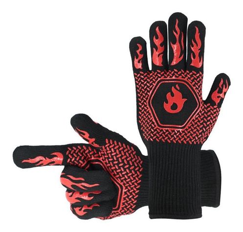 Set 2 Guantes Asado Alta Temperatura Parrillero Cocina Norplat-0