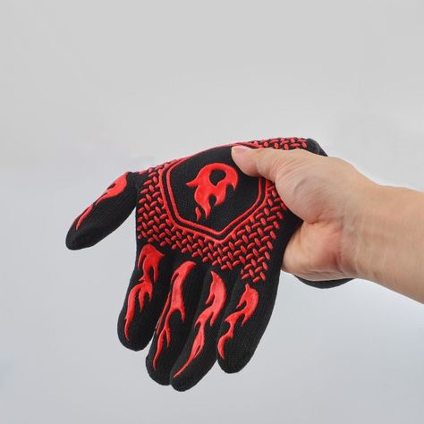 Set 2 Guantes Asado Alta Temperatura Parrillero Cocina Norplat-7