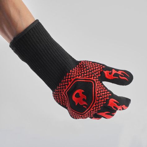 Set 2 Guantes Asado Alta Temperatura Parrillero Cocina Norplat-9