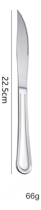 Pack 12 Cuchillos De Asado Acero Inoxidable 22cm - Norplat-4