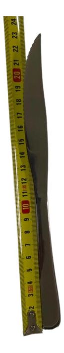 Pack 12 Cuchillos De Asado Acero Inoxidable 22cm - Norplat-5